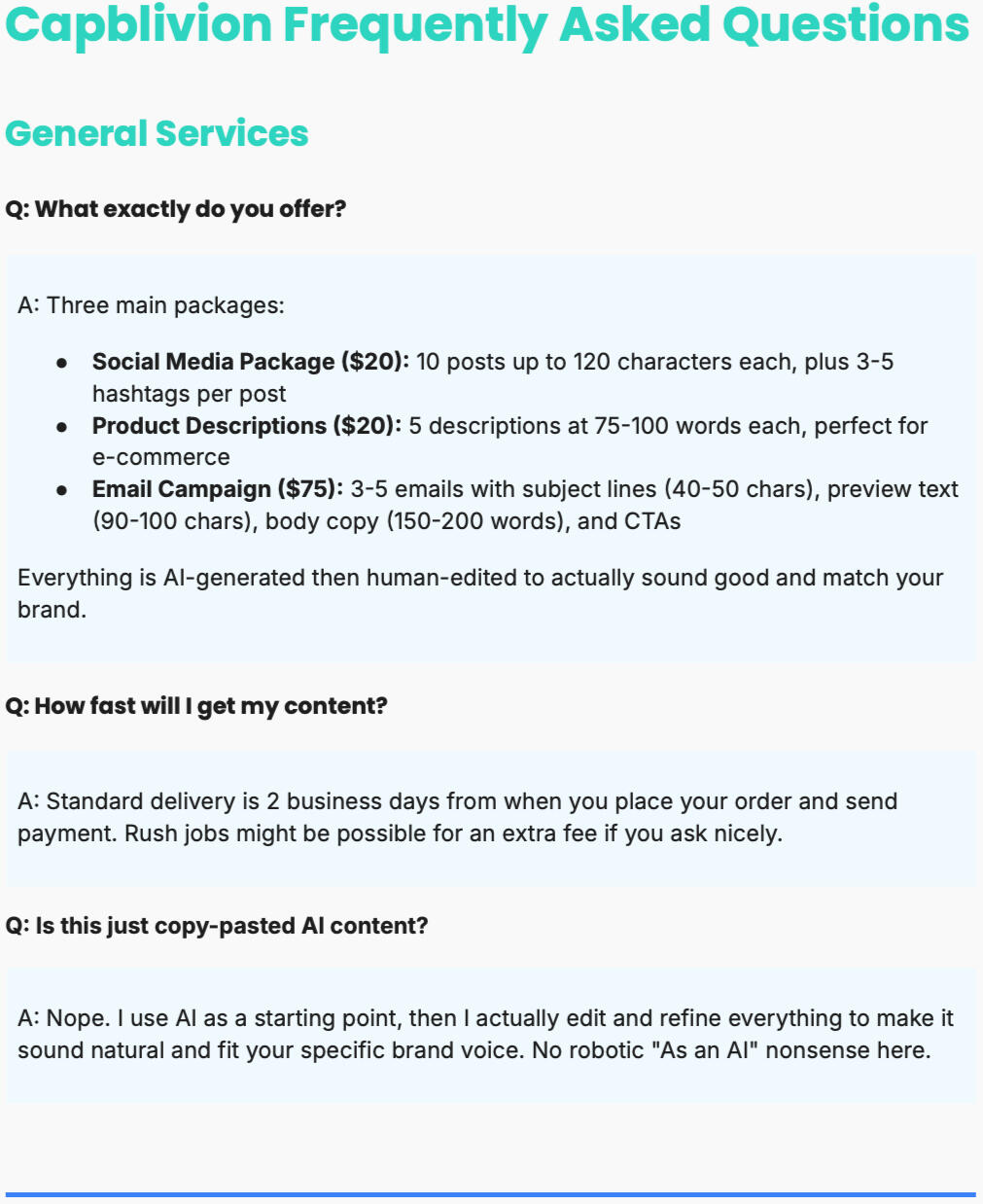 Social Media Captions